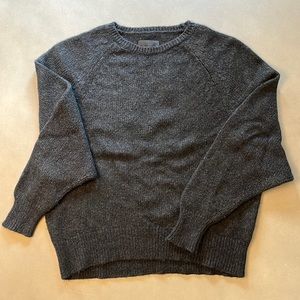 Nili Lotan Heathered Charcoal Oversized Sweater M